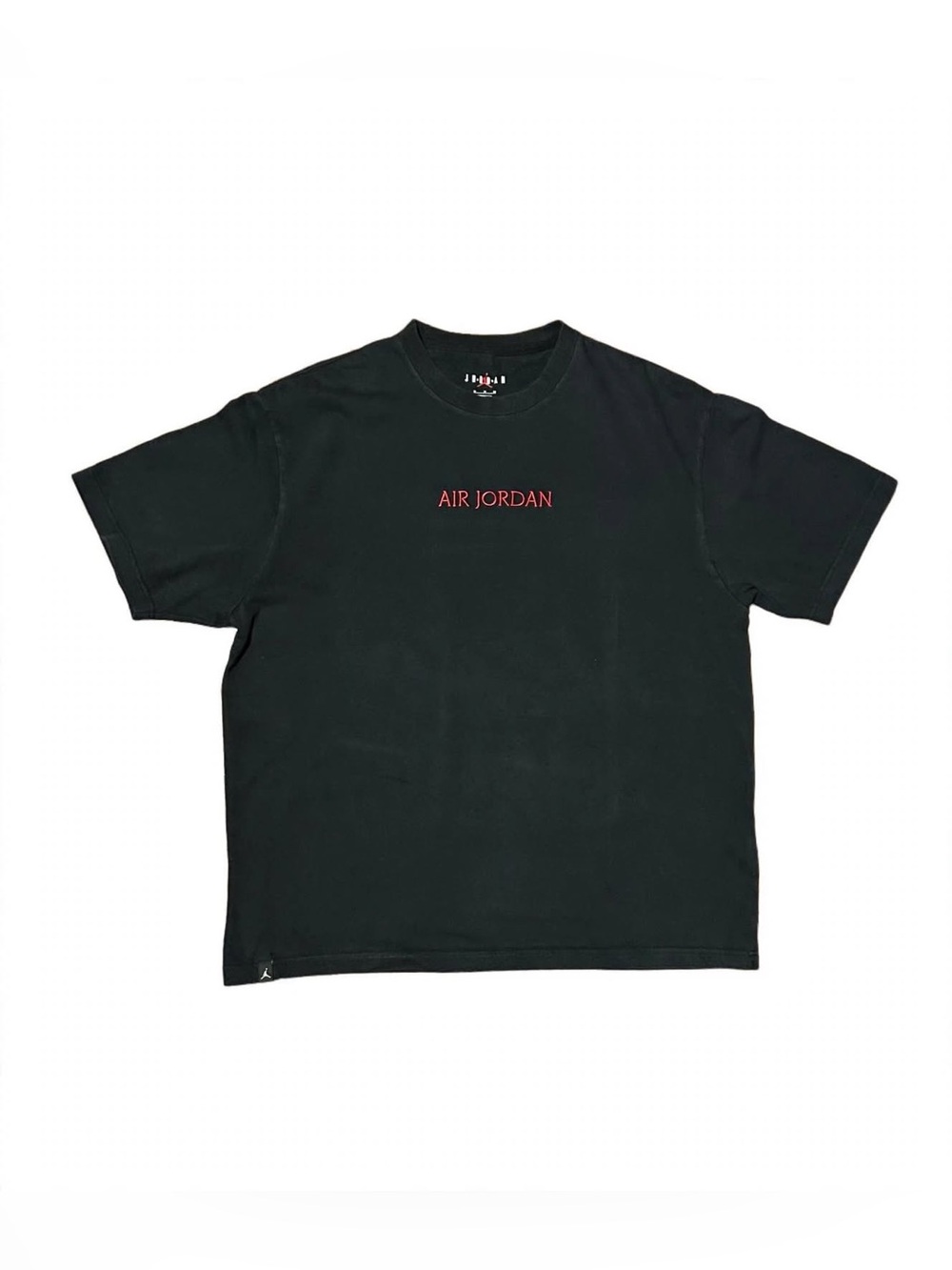 Air Jordan Embroidered Tee - Black / Gym Red - Style DO6098-010 size XL